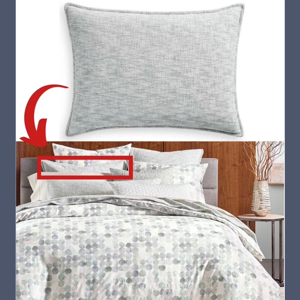 NIB Hotel‎ Collection Seaglass Cotton Quilted (1) Standard Sham Pillow